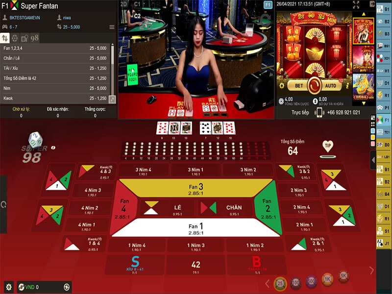 sức hút của fantan tại fun88